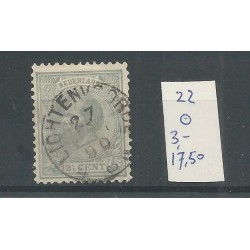 Netherlands  22 with "LICHTENVOORDE" small round cancel VFU/used  CV 20 €