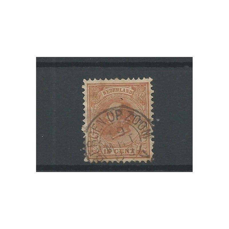 Nederland  23 "BERGEN OP ZOOM" kleinrond  VFU/gebr  CV 10+ €