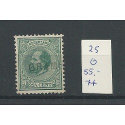 Netherlands  25H "GRAMSBERGEN" straight-line cancel VFU/used  CV 55+ €