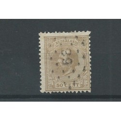 Netherlands  27H with numeral dot cancel 68 VFU/used  CV 15 €