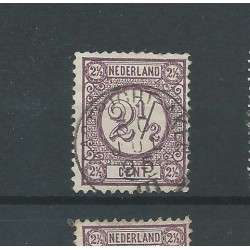 Netherlands 33  "MAASTRICHT-AKEN-III 1895" small round cancel  VFU/used  CV 28 €