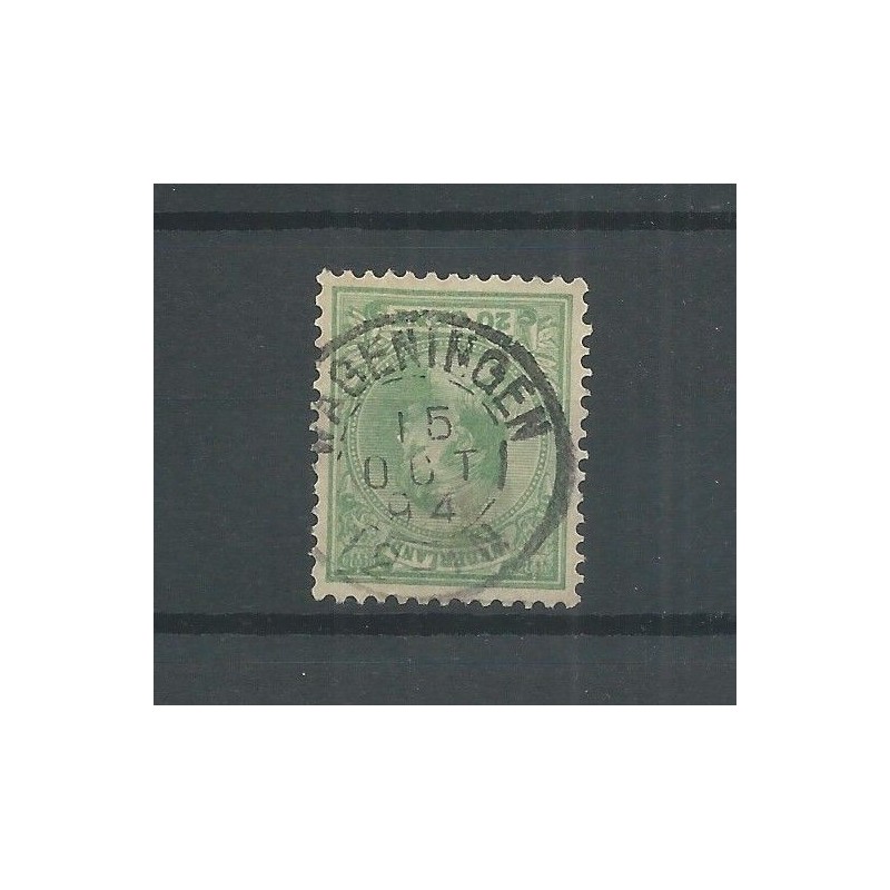 Netherlands  40 "WAGENINGEN" small round cancel VFU/used  CV 8 €