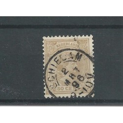 Netherlands  43 "SCHIEDAM" small round cancel VFU/used  CV 26 €
