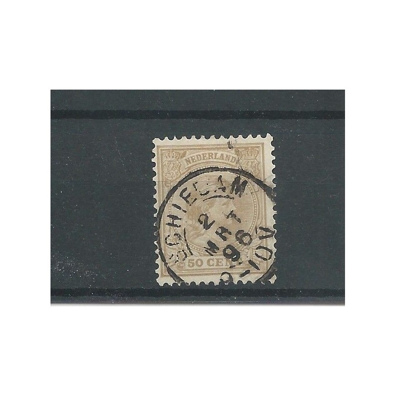 Netherlands  43 "SCHIEDAM" small round cancel VFU/used  CV 26 €