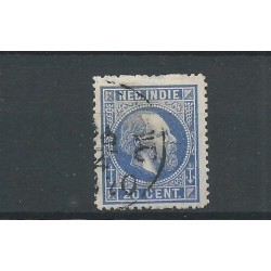 Dutch East Indies 12A with "ROND-francostempel"  VFU/used CV ?? €