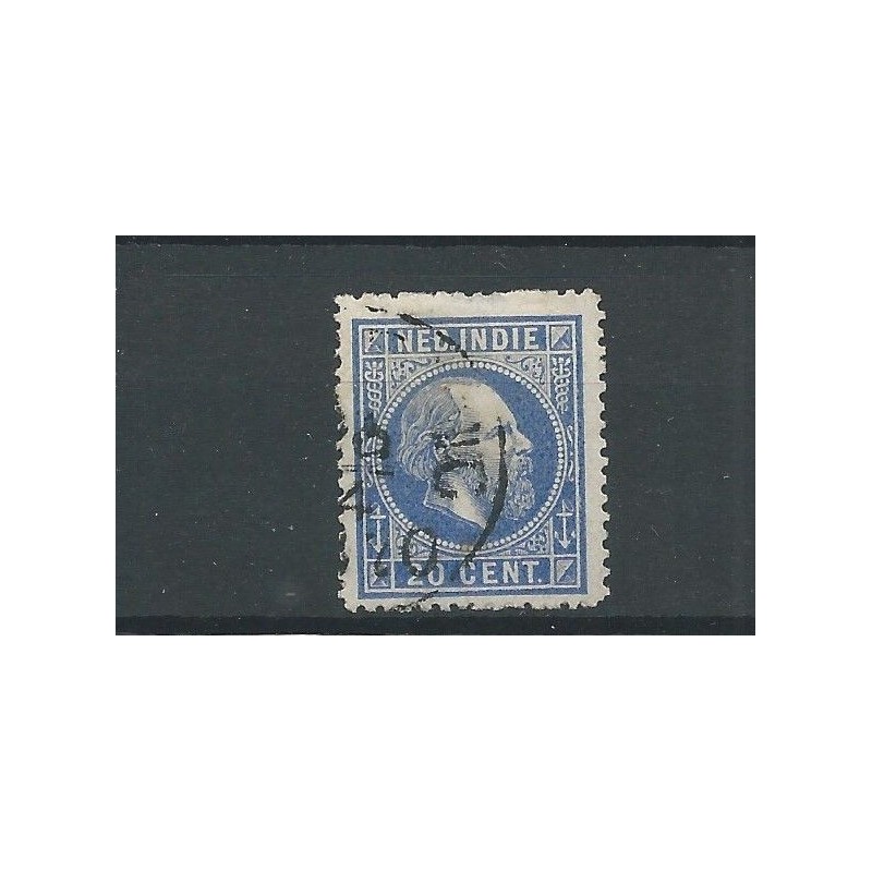 Dutch East Indies 12A with "ROND-francostempel"  VFU/used CV ?? €