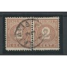 Dutch East Indies 18B/18A Numeral Combitanding  VFU/used CV -,- €  CERTIFICATE