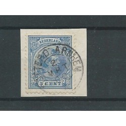 Nederland 35 met " ROTTERD:-ARNHEM 1896" VFU/gebr  CV 10 €