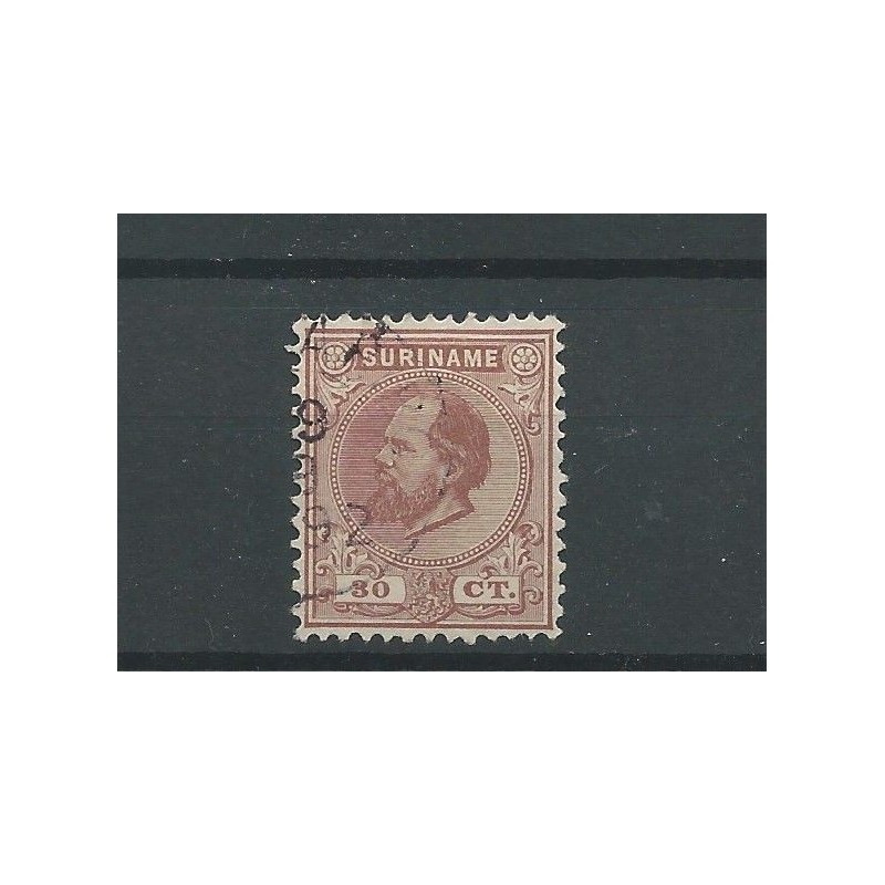 Suriname 11C Willem III  VFU/gebr  CV 50 €