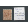 Suriname 13A with STOMP numeral dot cancel  VFU/used  CV 60++ €
