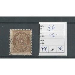Iceland  9A  Numeral with Kroon 16 Aur  VFU/used  CV 45 €