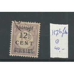 Suriname 117bfb  Provisional issue  VFU/used  CV 40  €