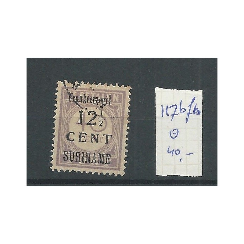 Suriname 117bfb  Provisional issue  VFU/used  CV 40  €