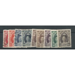 Suriname 118-126  Wilhlemina  VFU/used  CV 45  €