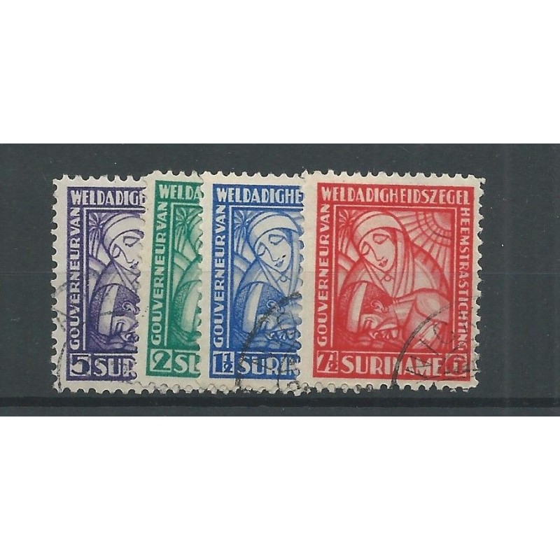 Suriname 137-140 van Heemstra  VFU/used  CV 25  €