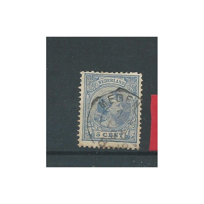 Nederland 35 met " MEGEN 1896"  VFU/gebr  CV 12,5 €