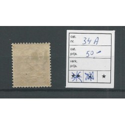 Iceland  34A Numeral with Gildi overprint  MH/unused  CV 50 €