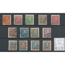 IJsland 35-47 Koning Christian IX  VFU/gebr  CV 340 €