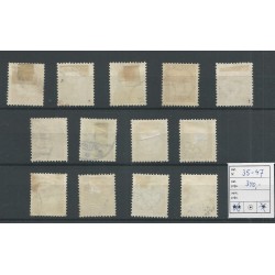 Iceland 35-47 King Christian IX  VFU/used  CV 340 €