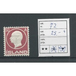 Iceland 72 King Frederik VII  MNH  CV 25 €
