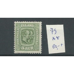 Iceland 79  King Christian & Frederik  MNH   CV 250 €
