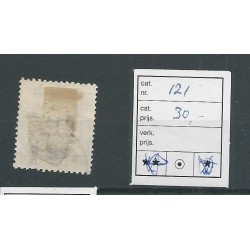 Iceland 121   overprint in red  VFU/used CV 30 €
