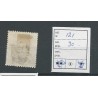 Iceland 121   overprint in red  VFU/used CV 30 €