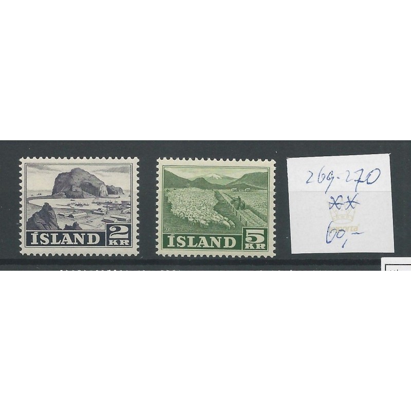 Iceland 269-270 Fischerei und Landwirtschaft MNH  CV 60 €