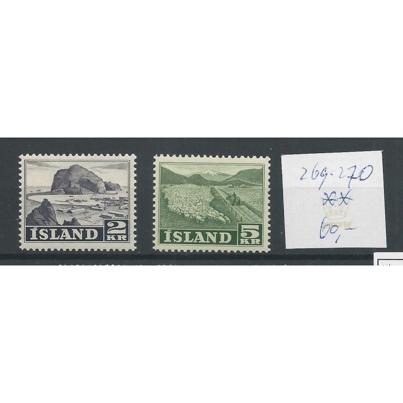 IJsland 269-270 Fischerei und Landwirtschaft MNH/postfris  CV 60 €