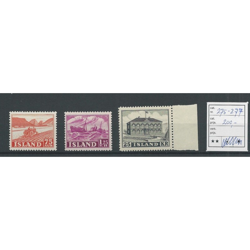 Iceland 275-277 LAndesansichten MNH  CV 200 €