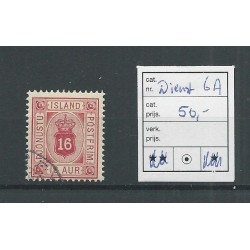 Iceland  Official 6A  VFU/used  CV 50 €