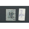 Suriname  32 met GEBROKEN C opdruk    VFU/gebr  CV 25+ €