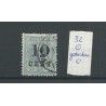 Suriname  32 with BROKEN C overprint    VFU/used  CV 25+ €