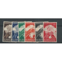 Suriname  151-156 Zendingszegels VFU/used  CV 20 €