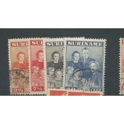 Suriname  206-209 Koninklijke Familie  VFU/used  CV 6 €
