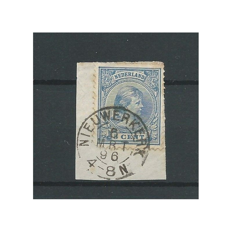 Netherlands 35 with " NIEUWERKERK 1896"  VFU/used  CV 12,5 €