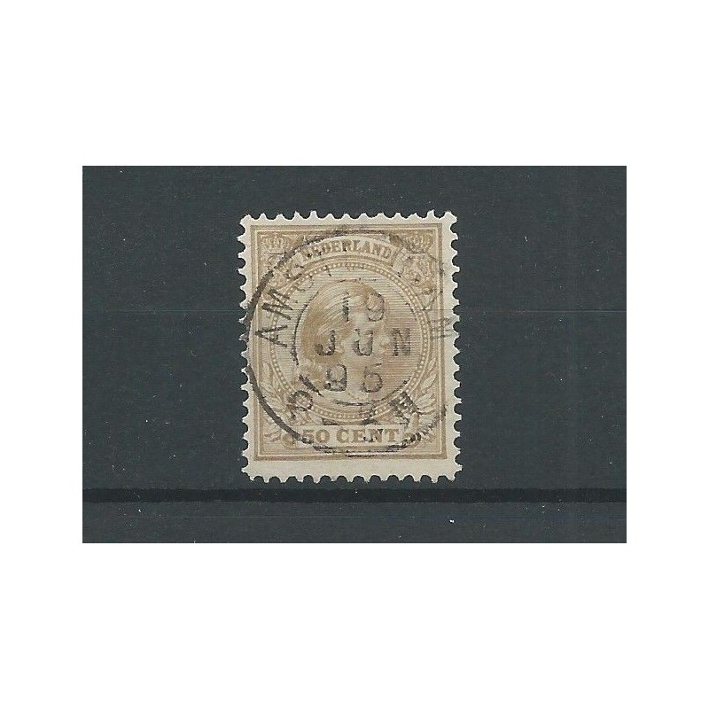 Nederland 43 met  "AMSTERDAM 1895" VFU/gebr  CV 25+ €