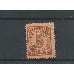 Netherlands P1 postage due "DE STEEG" straight-line cancel  CV  25+ €