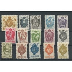 Liechtenstein 25-39  LANDSWAPPEN  MNH   CV 28 €