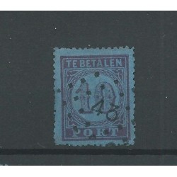 Netherlands P2A with Numeral dot cancel 43  VFU  CV 70+ €