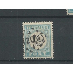 Netherlands P7D-III with Numeral dot cancel 120 VFU  CV 12+ €