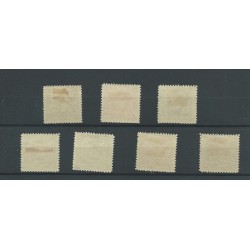 Liechtenstein 46B-52B  Wappen-set MH/unused  CV 300 €