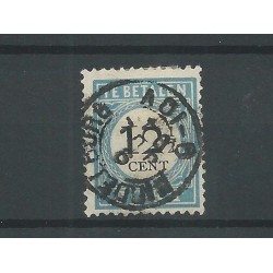 Netherlands P8D-I  MIDDELBURG 1894  small round cancel  VFU  CV 45 €