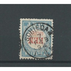 Netherlands P12D-III  SCHIEDAM 1894 small round cancel  VFU  CV 35+ €