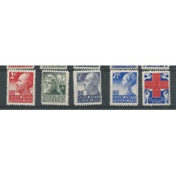 Netherlands 203-207 Red Cross MNH  CV 75 €