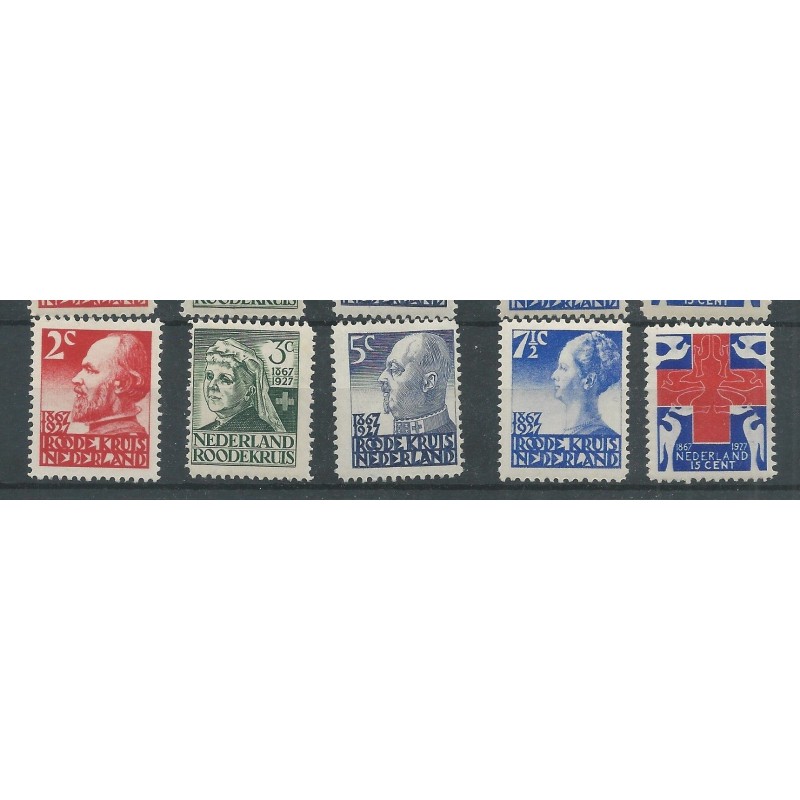 Netherlands 203-207 Red Cross MNH  CV 75 €