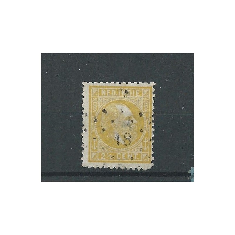 Dutch East Indies 7F with numeral dot cancel 18   CV 37,50+++ €