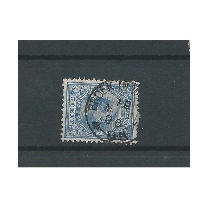 Nederland 35 met " BROEK IN WATERL: 1896"  VFU/gebr  CV 37,5 €