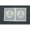 Netherlands P69 pair IMPERFORATE !!  MH/unused   CV ?? € Certificate !!!