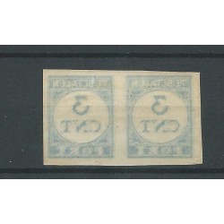 Netherlands P69 pair IMPERFORATE !!  MH/unused   CV ?? € Certificate !!!